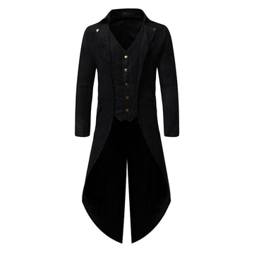 Gothic men's long sleeve medieval tuxedo