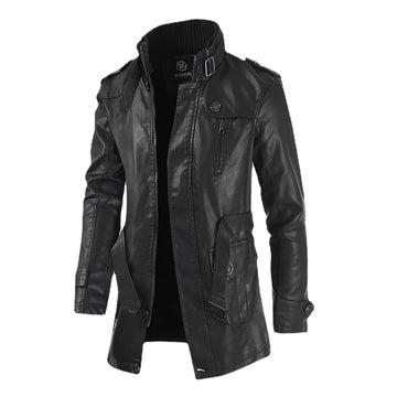 Stylish casual leisure jacket for men with zipper decoration