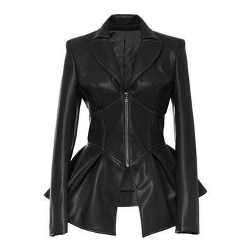 Women’s gothic corset blazer jacket with zipper front